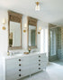 Modern Glass Shade Gold Ceiling Light Fixture Flush Mount